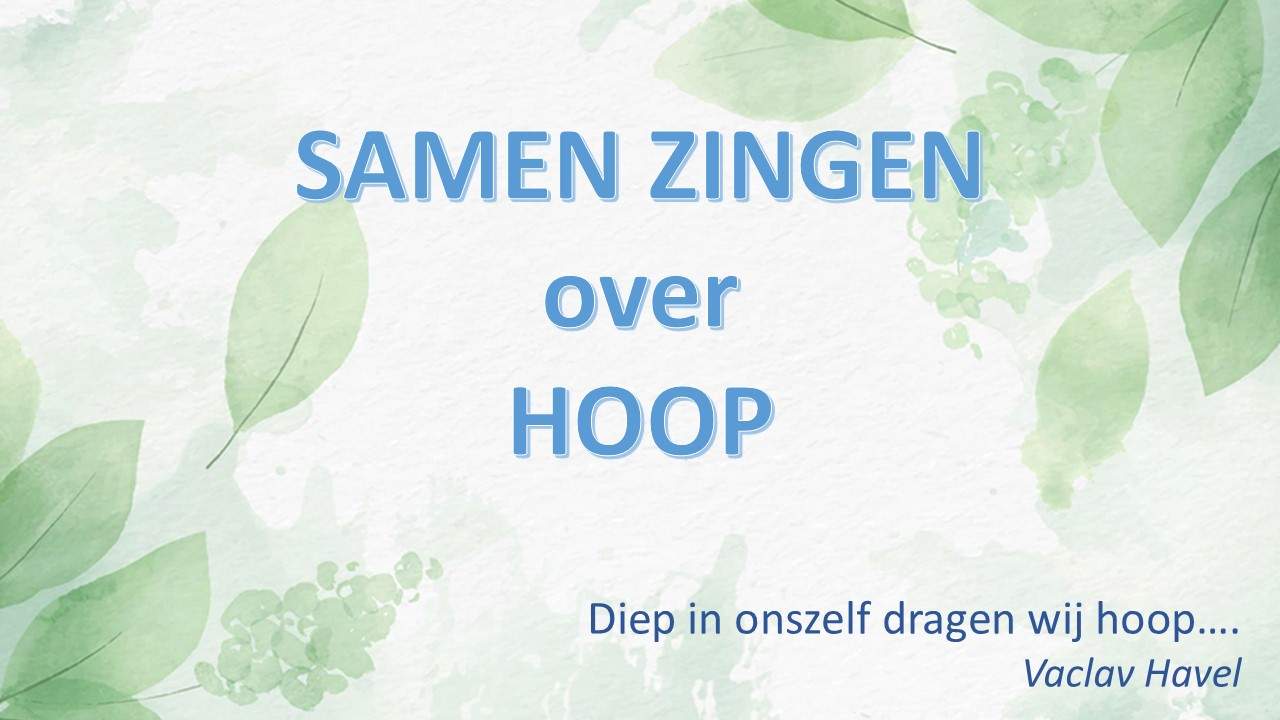 Zangavond - Samen zingen over HOOP